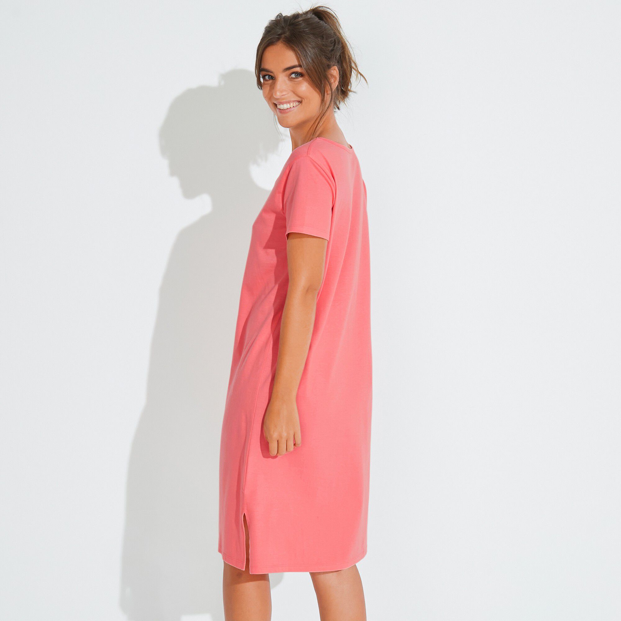 Chemise de nuit courte imprimé fleurs
