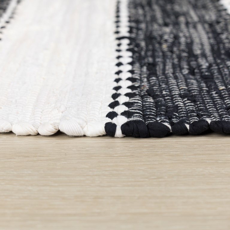 MyFlair Teppich Zendo 230cm x 160cm, Farbe Schwarz, rechteck