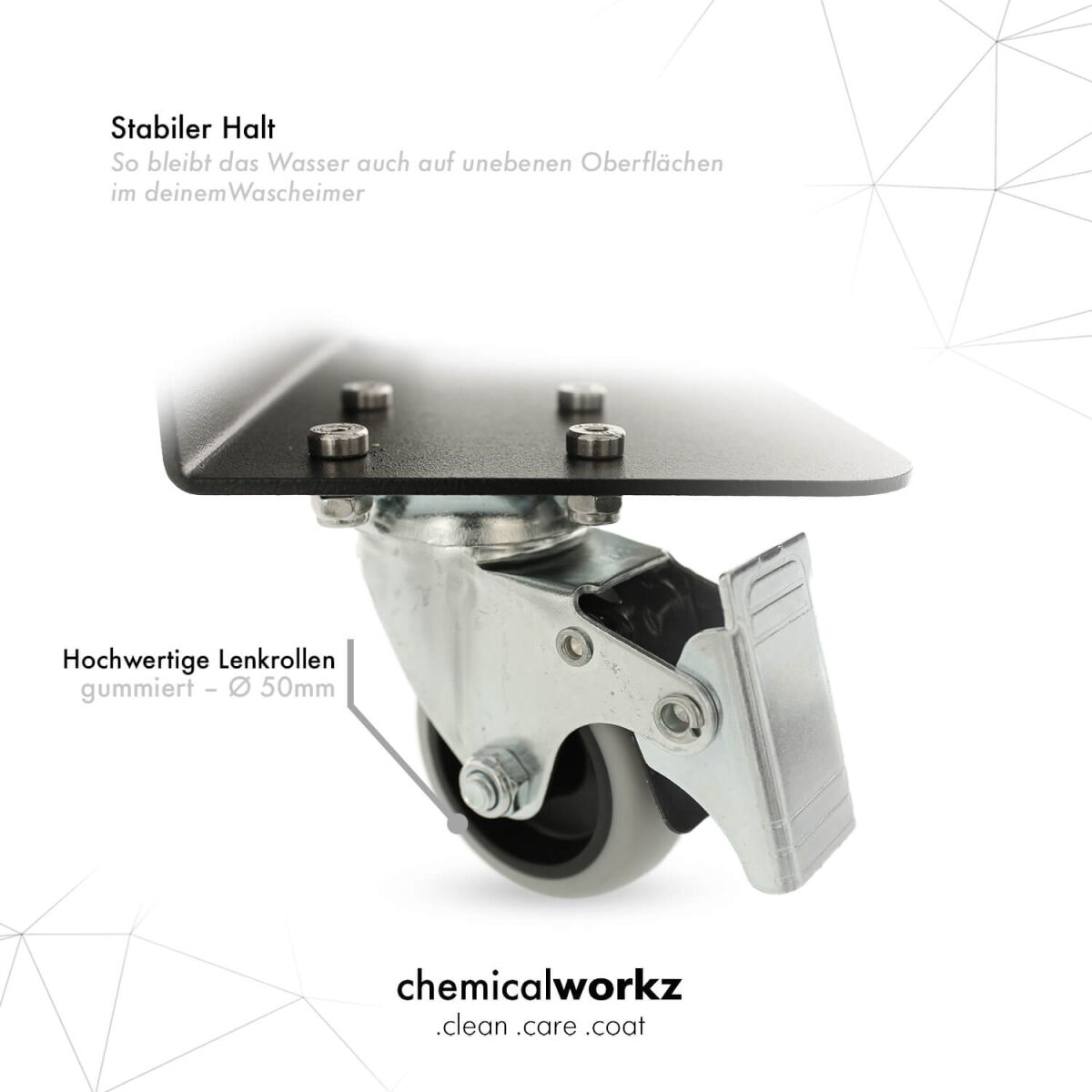 chemicalworkz Detailing Trolley für Wascheimer RINSE