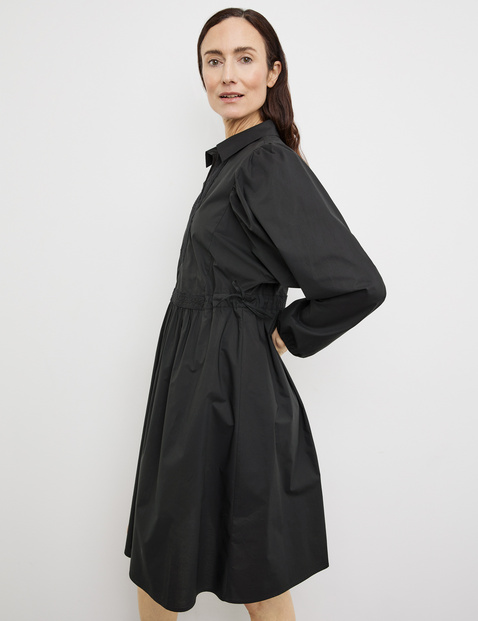 Blusenkleid mit Spitzenbesatz