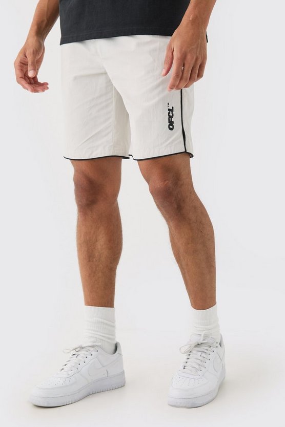 Teflon Laufshorts mit Paspeln