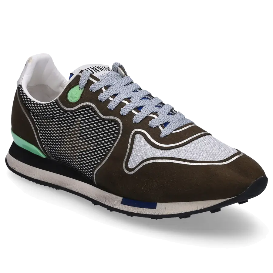 Golden Goose - Sneaker low RUNNING Veloursleder Used khaki - braun