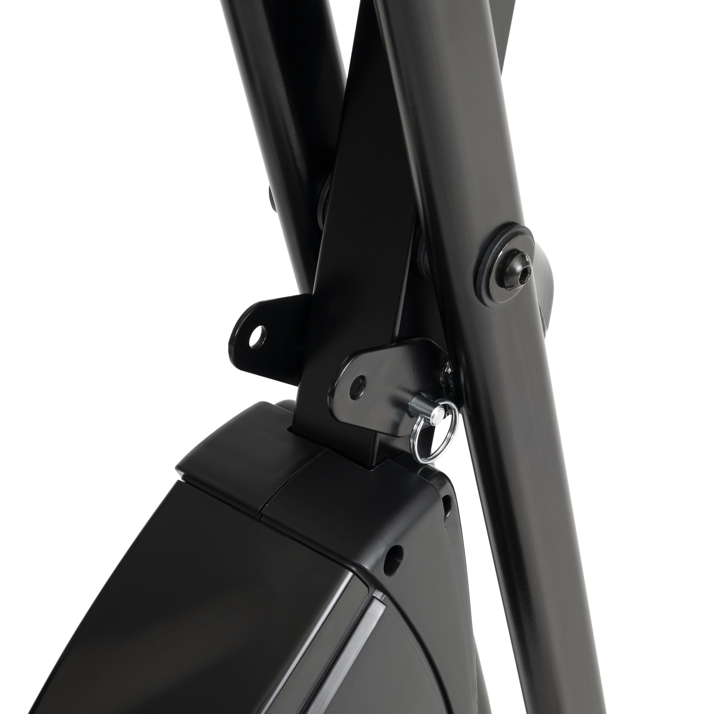 SportPlus Heimtrainer SP-HT-1200-B-iE, Heimtrainer, klappbar für zuhause, X-Bike mit 8 Stufen