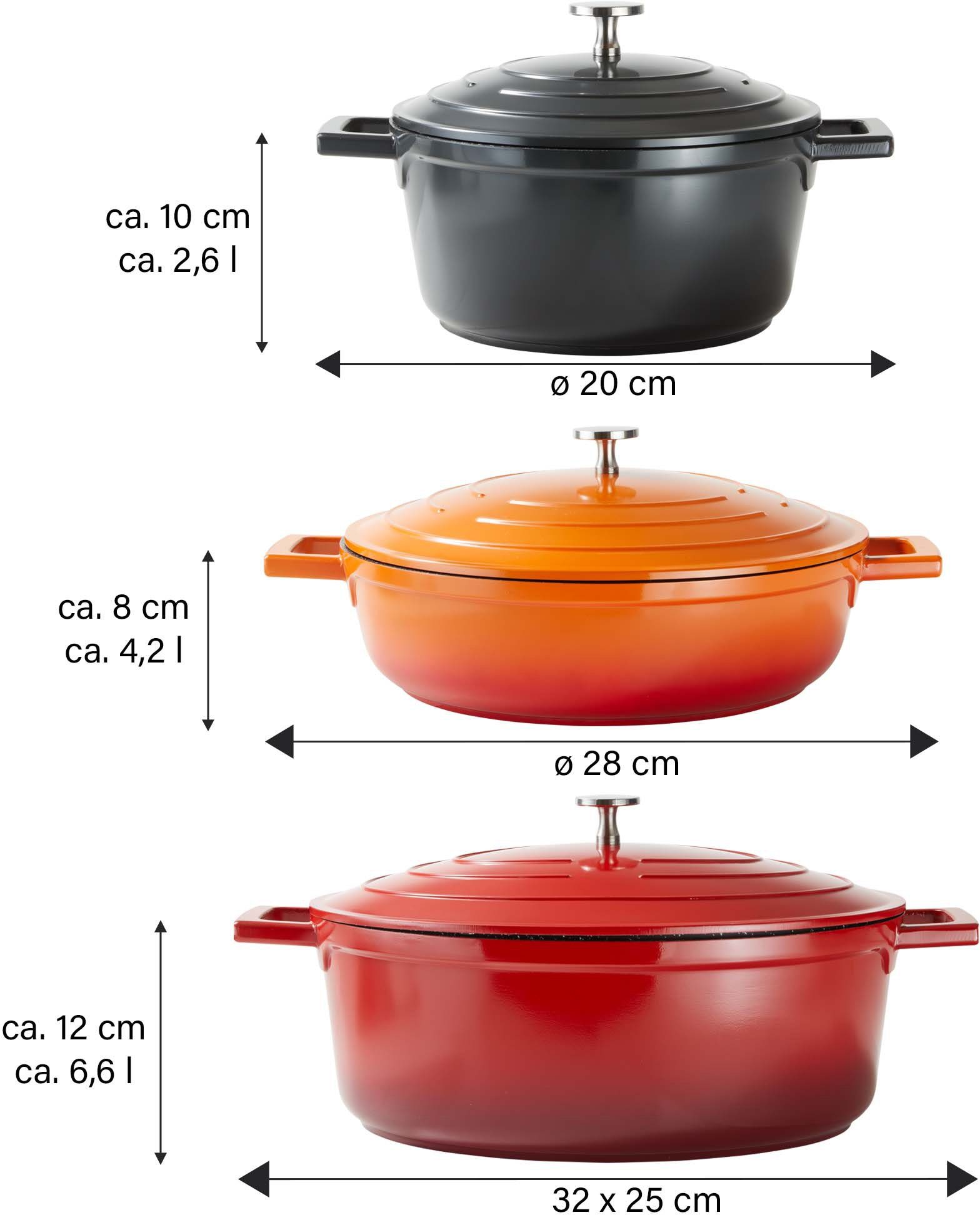 STONELINE Bräter, Aluminiumguss (1-tlg), 28 cm, Induktion