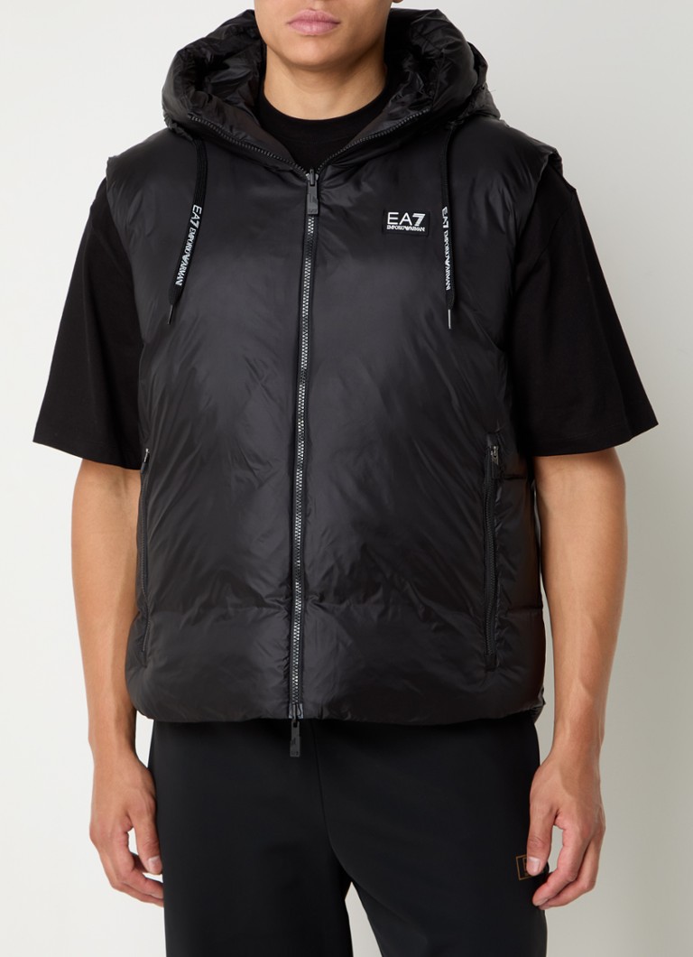 Gilet Emporio Armani con tasche con zip e logo
