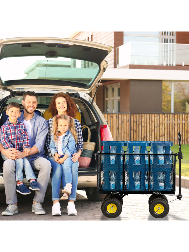 relaxdays Handwagen in Schwarz günstig kaufen onesize