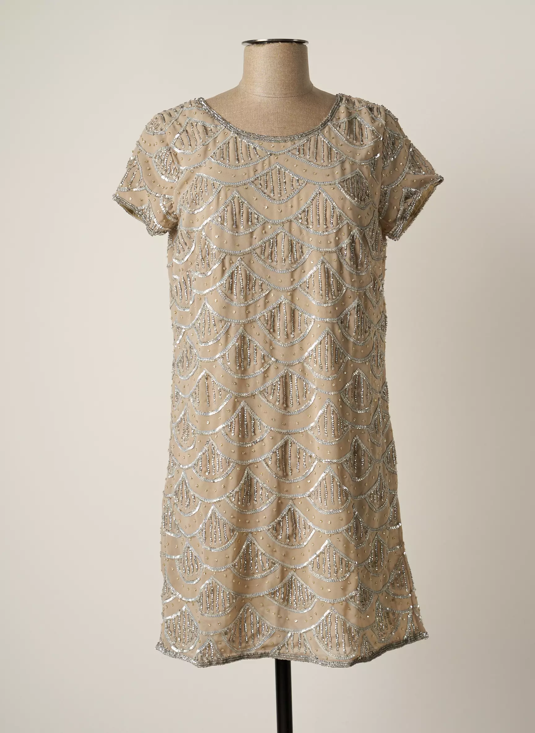 By Sophie Robes Courtes Femme couleur beige