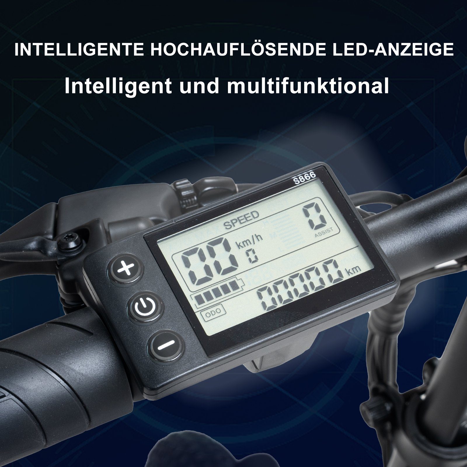 COLORWAY E-Bike mit Tasche 20 Zoll x 3.0 Fat 250W Faltrad, 36 V/15 Ah Shimano, 7 Gang Shimano, Kettenschaltung, Heckmotor, Elektrofahrrad für Damen und Herren 160 - 185 cm, innerhalb der StVZO