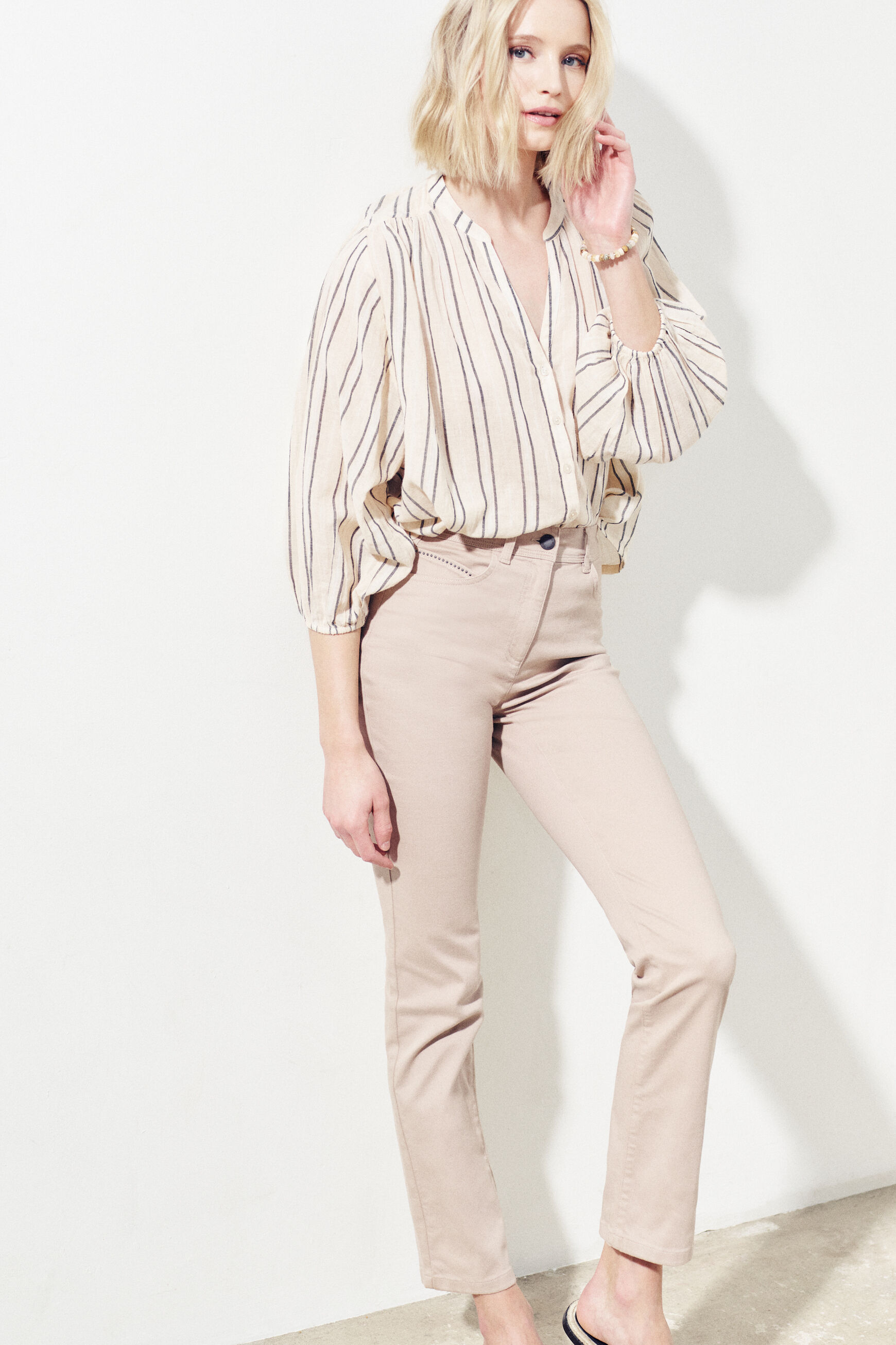 pantalon tampa beige femme