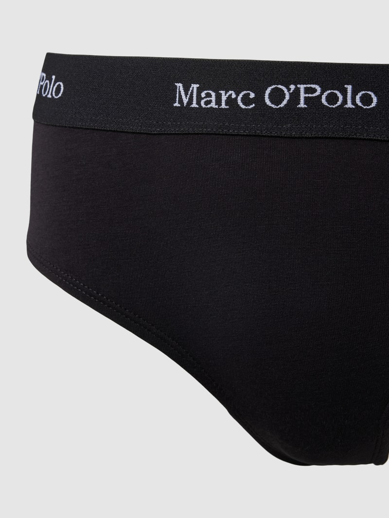 Slip mit elastischem Logo-Bund im 3er-Pack Modell 'ESSENTIALS' in schwarz