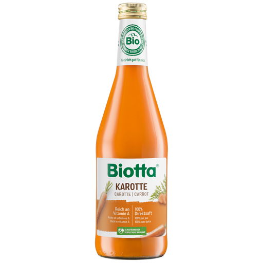 BIOTTA Karotten Direktsaft m.11% O-Saft  500 ml  Saft