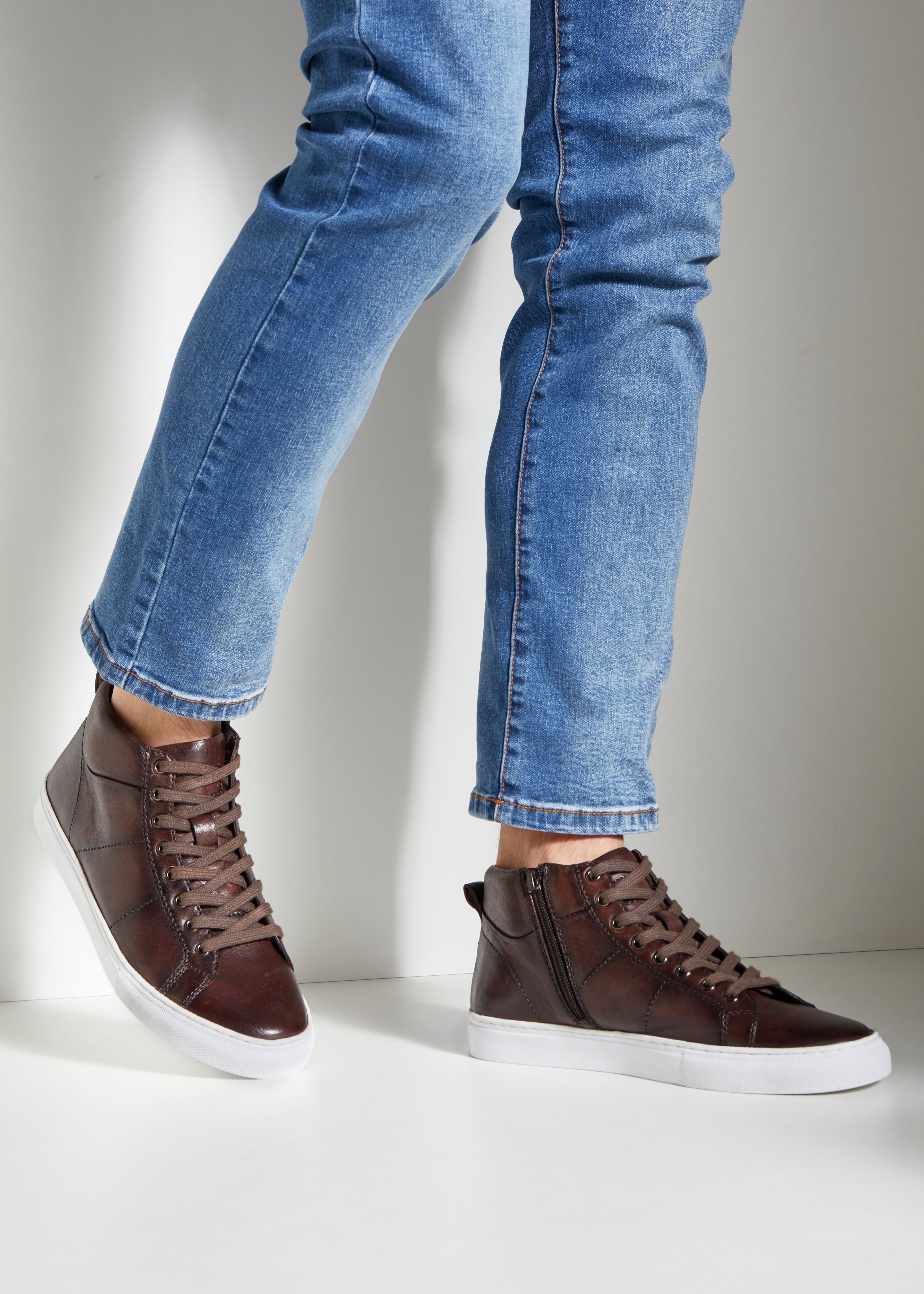 AUTHENTIC LE JOGGER Sneaker Stiefelette, Boots, Freizeitschuh, Schnürboots aus Leder