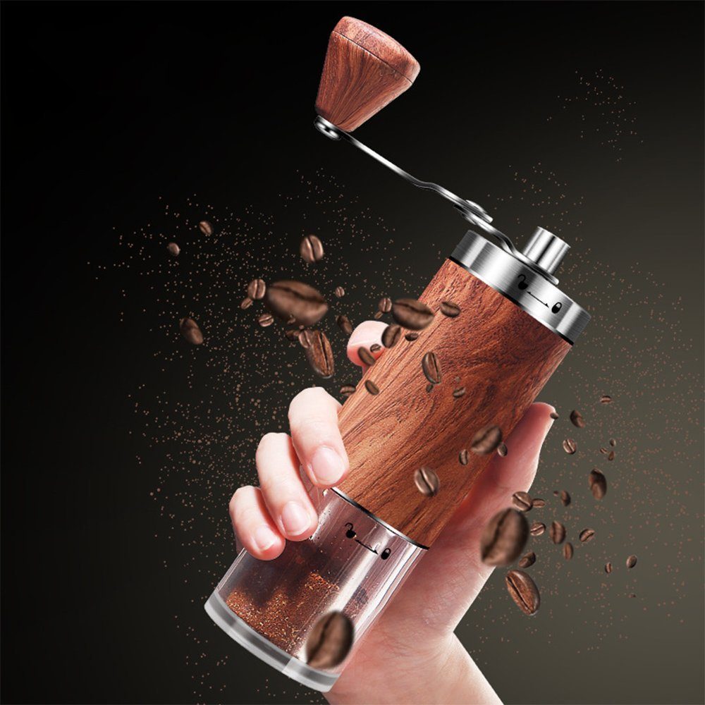 Zimtky Kaffeemühle Handkaffeemaschine, Kaffeemühle, Mini-Mühle, Mahlwerk aus Edelstahl