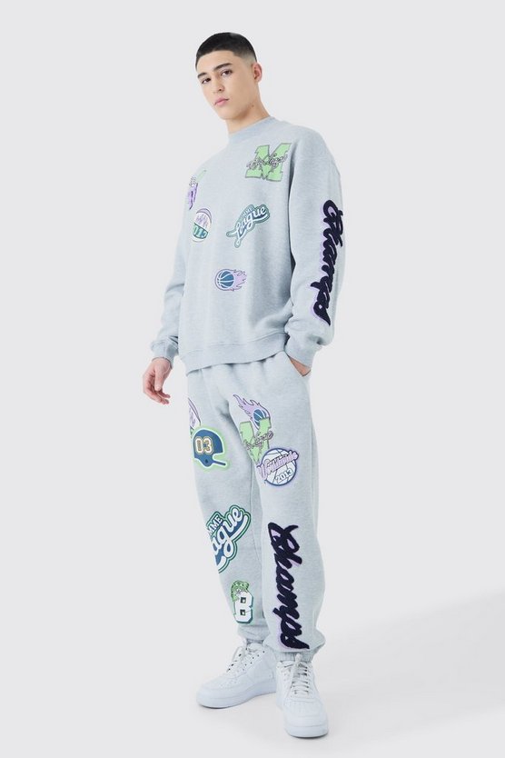 Oversize Sweatshirt-Trainingsanzug