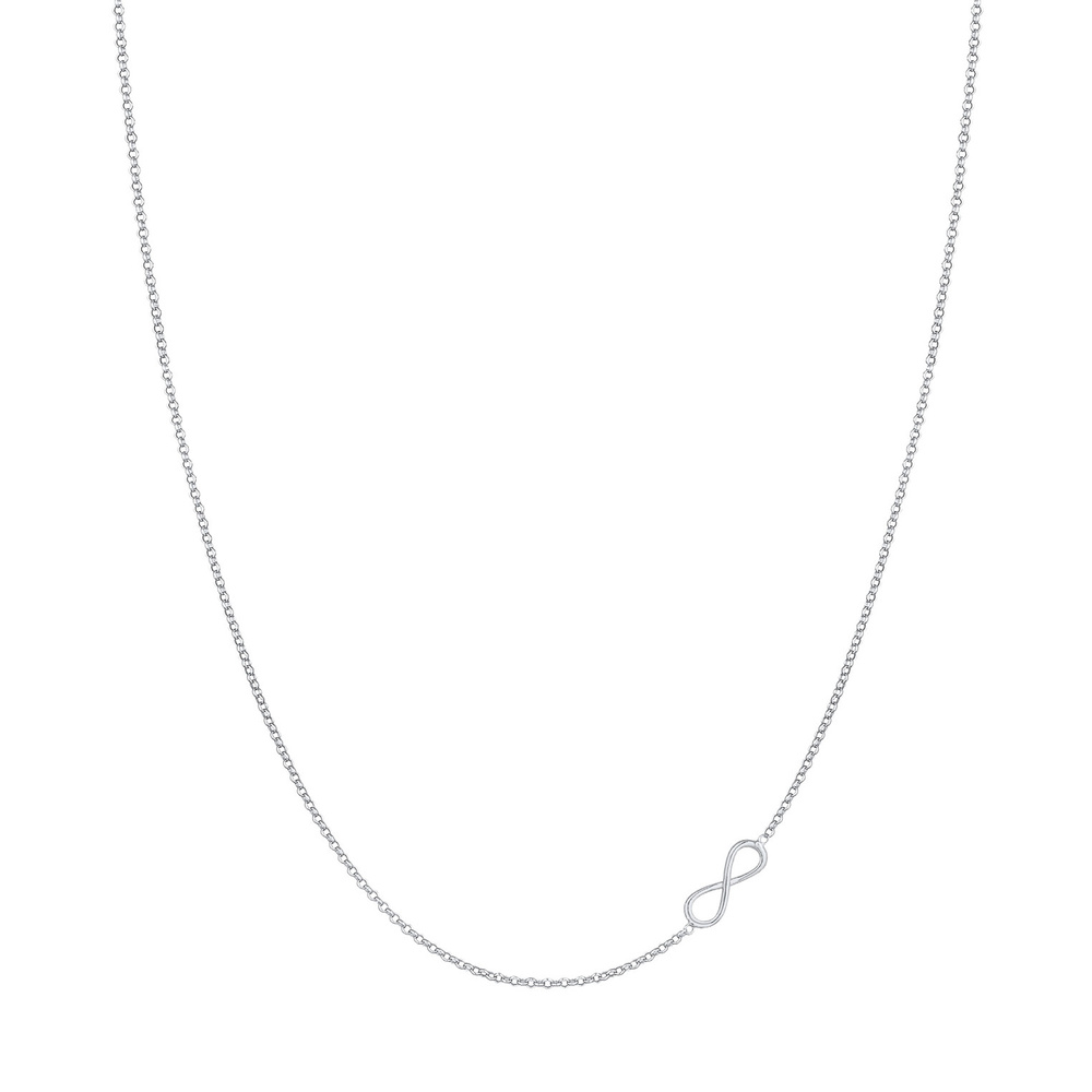 Elli Elli Collier Symbole Infinity de base pour femme en argent sterling 925 Bijoux