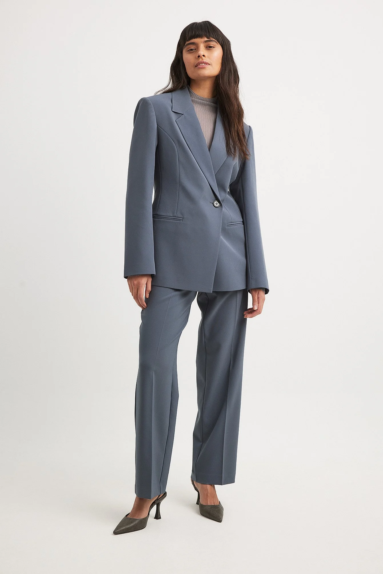 Fitted Overlap Blazer