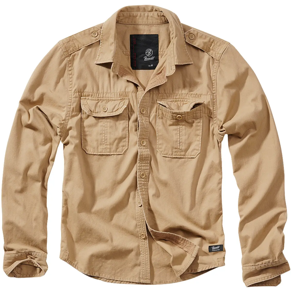 Brandit Vintage Shirt langarm beige