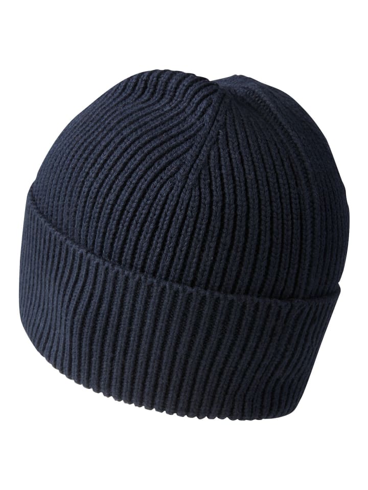 Camel Active Beanie aus einem Baumwoll-Kaschmir-Mix in Nachtblau günstig kaufen onesize