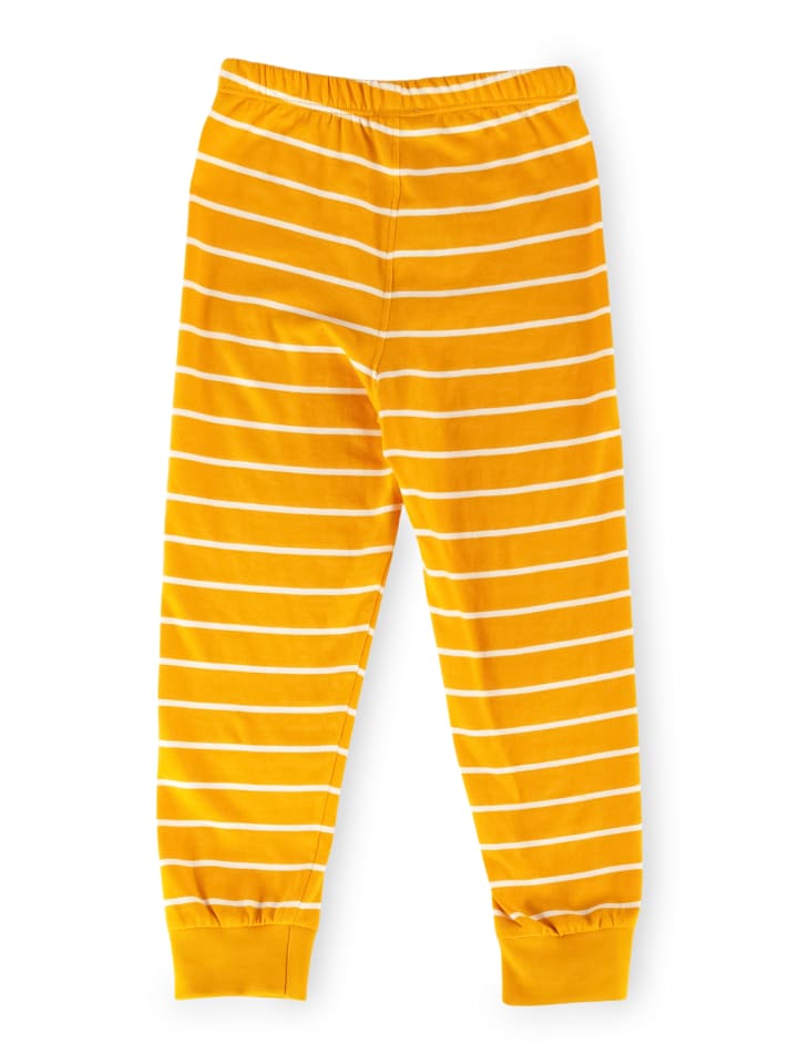 Sigikid Pyjama, kurzarm Kinder Schlafanzug in grau/gelb günstig kaufen