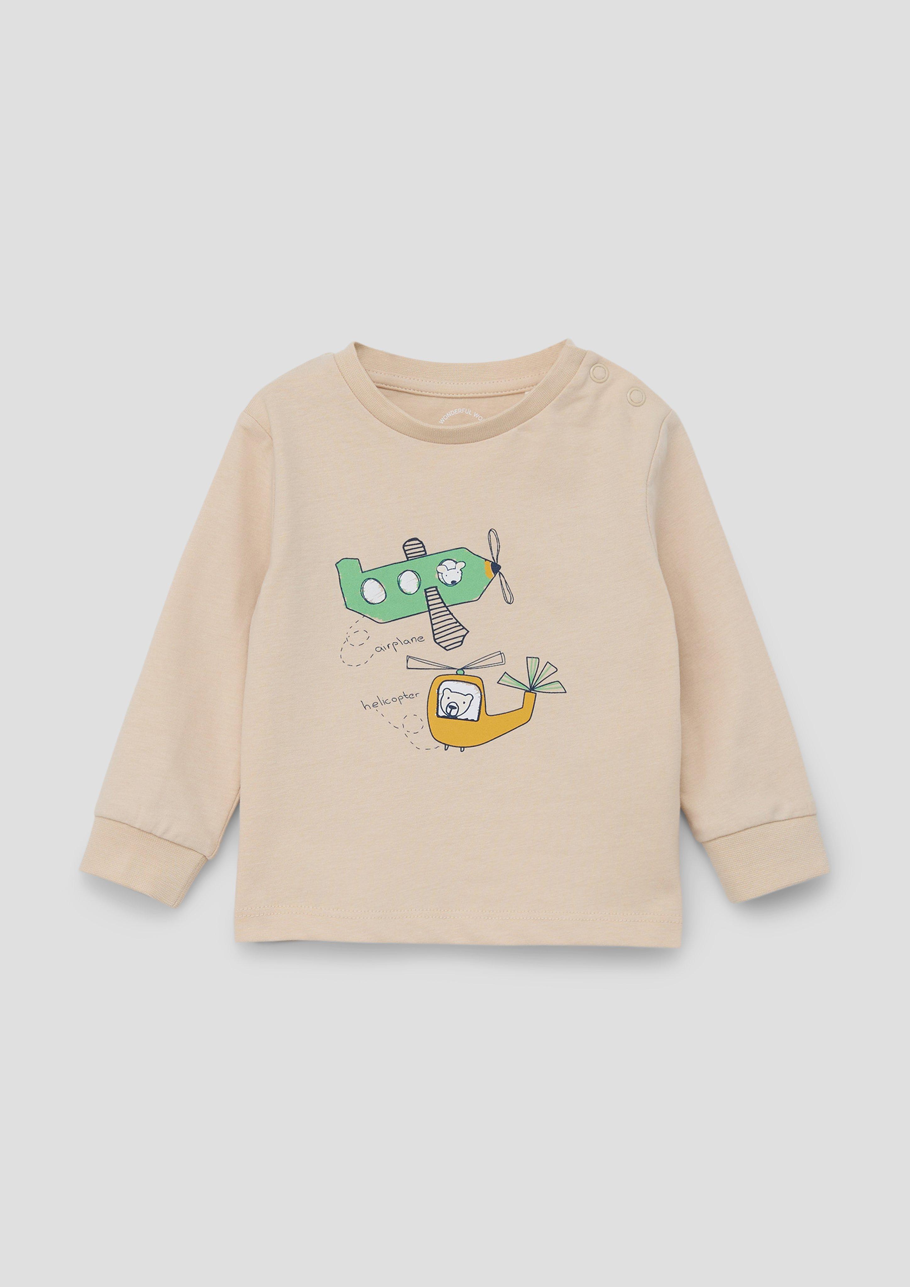 Longsleeve mit Frontprint  2133929-8120