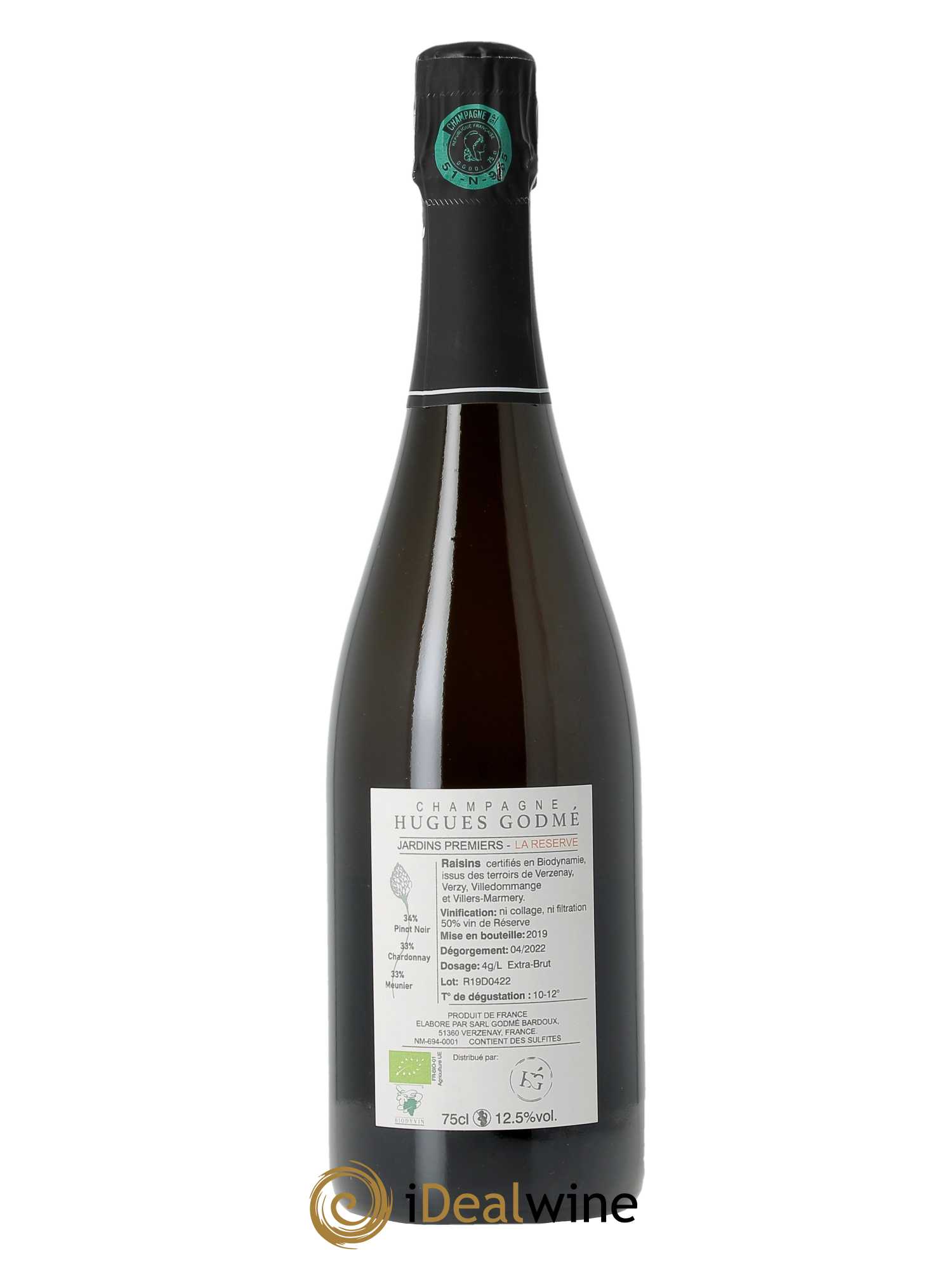 La Réserve Extra-Brut Hugues Godmé   - Lot de 1 Bouteille