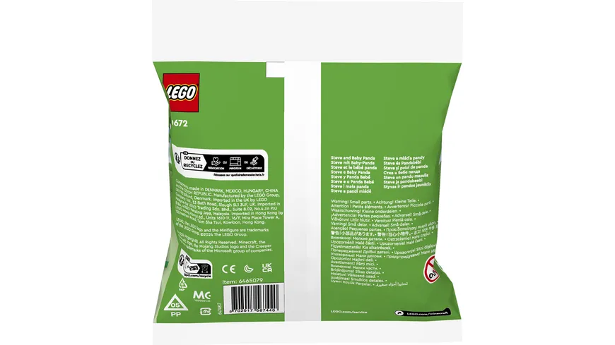 LEGO Minecraft 30672 Steve mit Baby-Panda