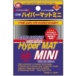 Schutzhüllen KMC Small Sleeves Hyper Mat Black 62x89mm (60)