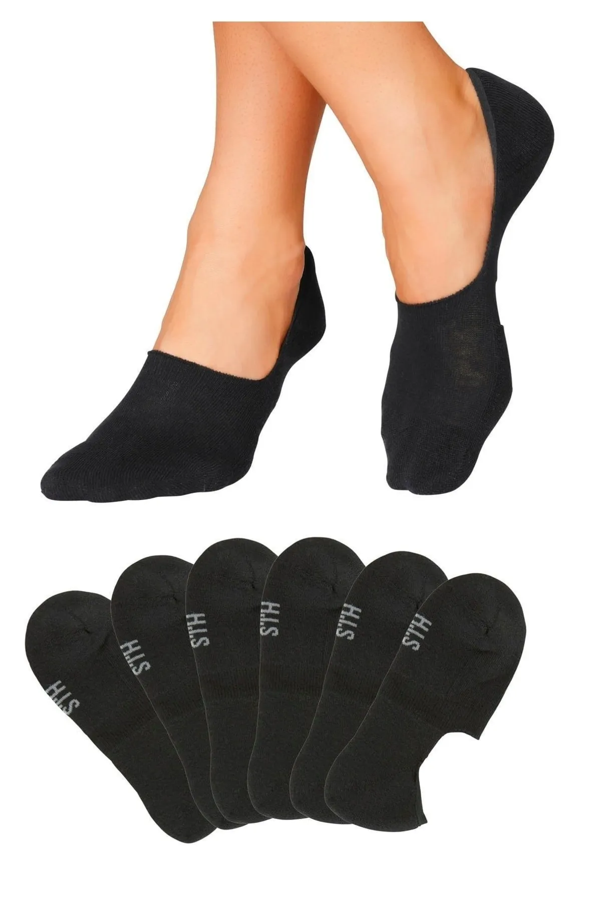 HIS  Socken - Schwarz - Unifarben