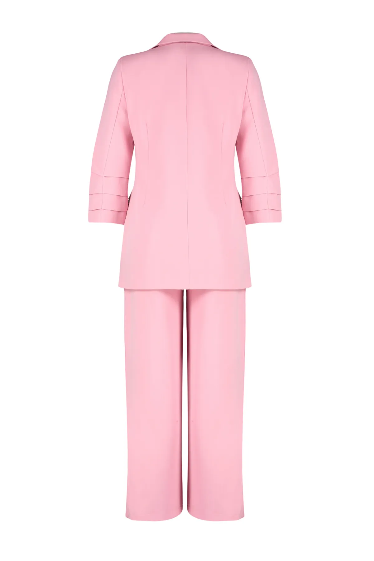 Trendyol Modest  Rosa Set aus Jacke, Hose und Oberteil aus Krepp mit Perlendetails TCTSS24US00011