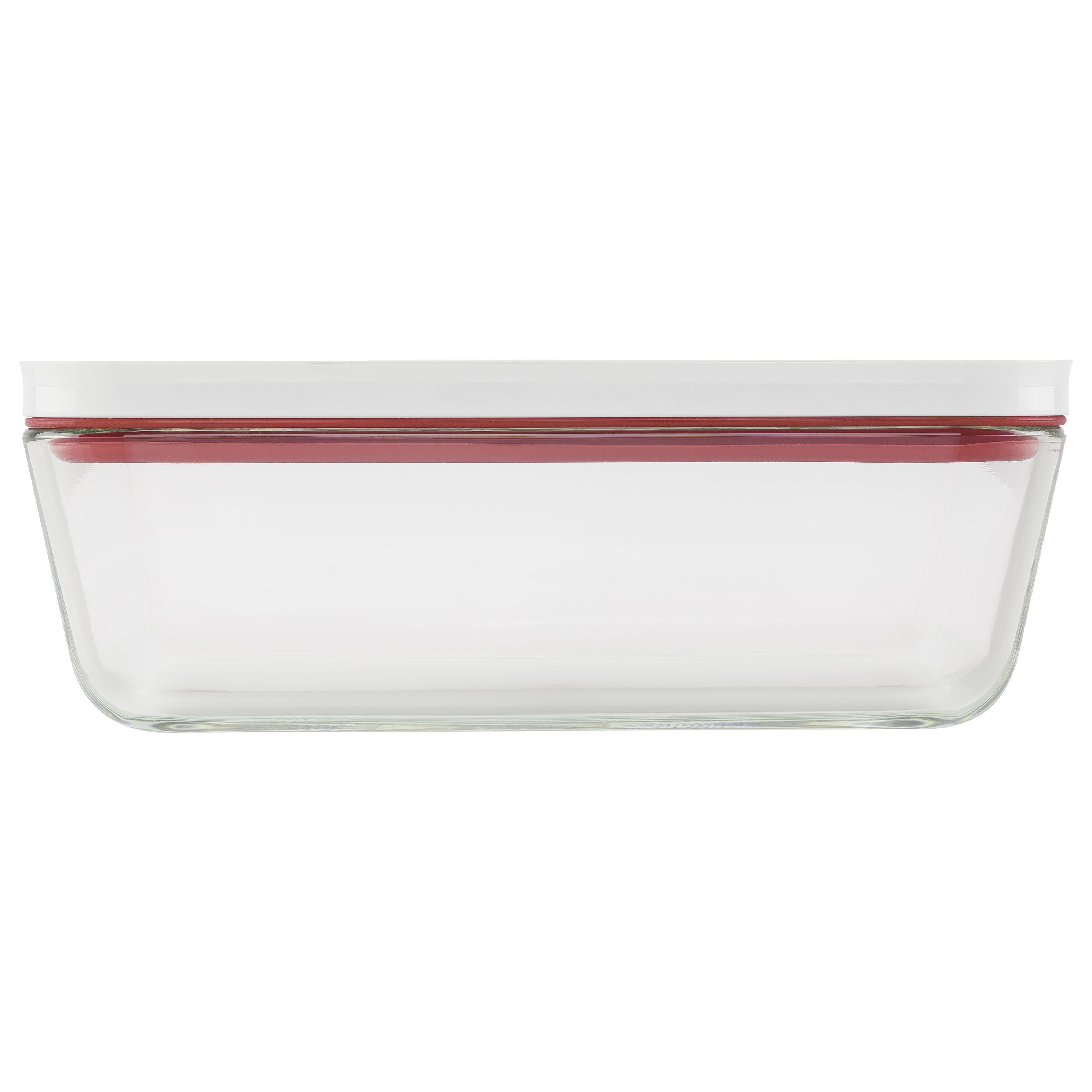 Vakuum Kühlschrankbox, Glas, Rot
