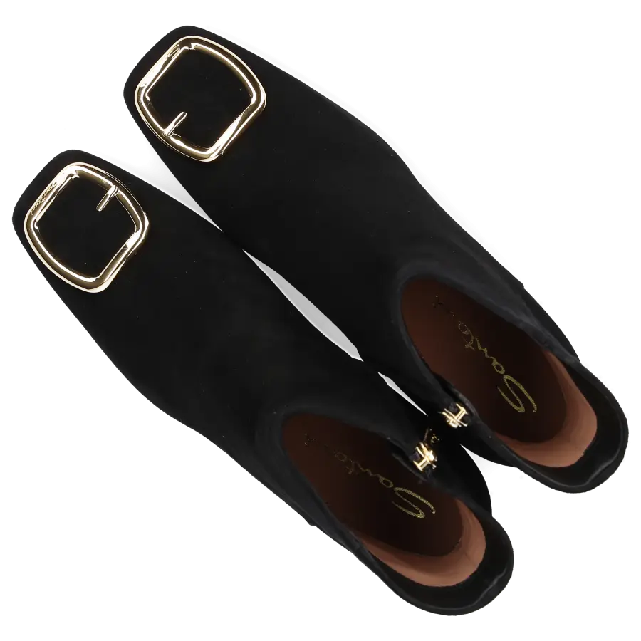 Santoni - Stiefeletten 70230 Veloursleder - schwarz