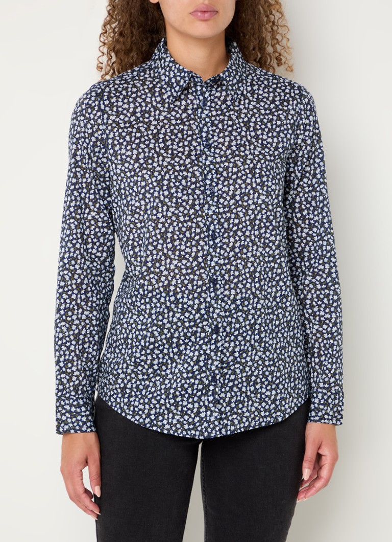 Benetton  Blouse met print en stretch