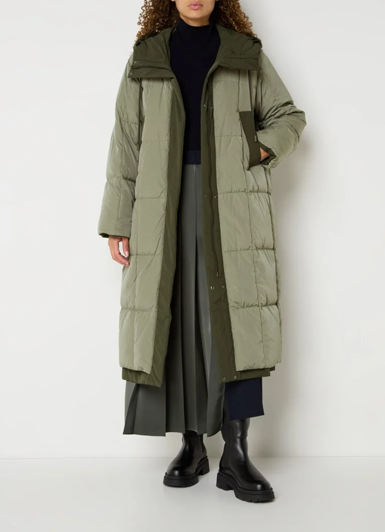 MaxMara Ussita καπιτονέ μπουφάν διπλής όψης με ζώνη και δέσιμο