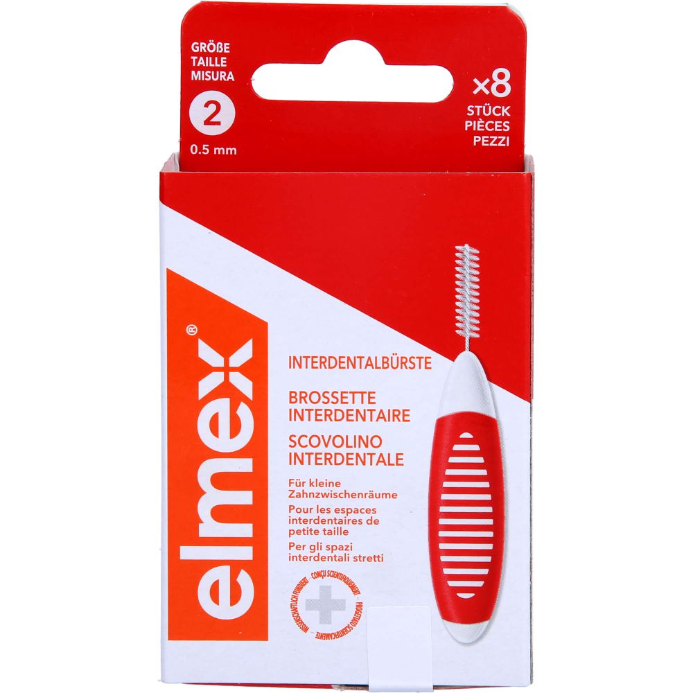 Interdentalbürsten ISO Gr.2 0.5 mm rot