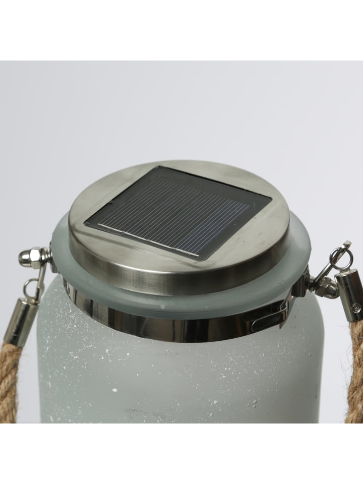 MARELIDA LED Solarglas Schmetterlingsfee Windlicht Laterne Feenlicht 16cm in weiß günstig kaufen onesize