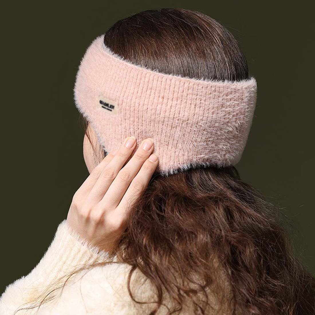 FIDDY Ohrenwärmer Wärmender Ohrschutz aus gestrickter Wolle, winddicht (1-St) Warm, winddicht, modisch und vielseitig, Unisex