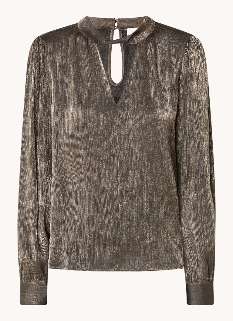 Aaiko Izla tunika med lurex og V-hals