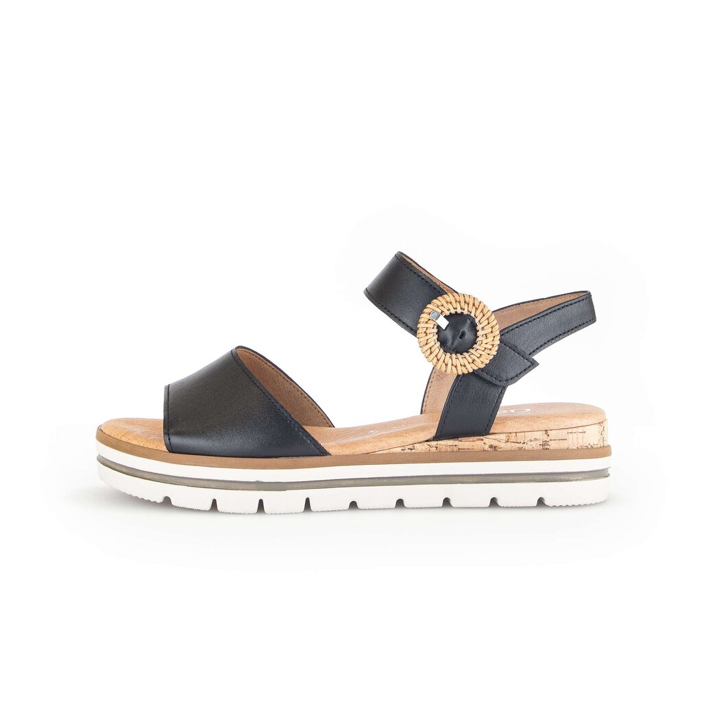 Gabor comfort Keilsandalette schwarz