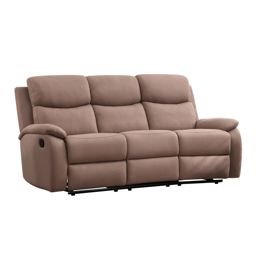 Happy Home Happy Home Polstergarnitur 3tlg. Relaxsofa Set mit 5 Relaxfunktionen braun