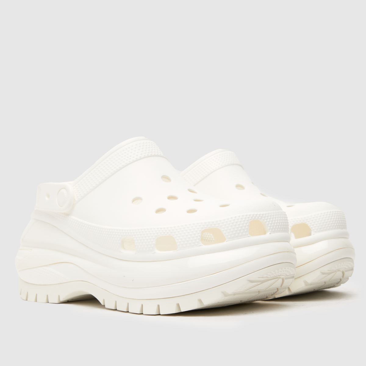 Crocs Mega Crush klumpa szandál fehér színben