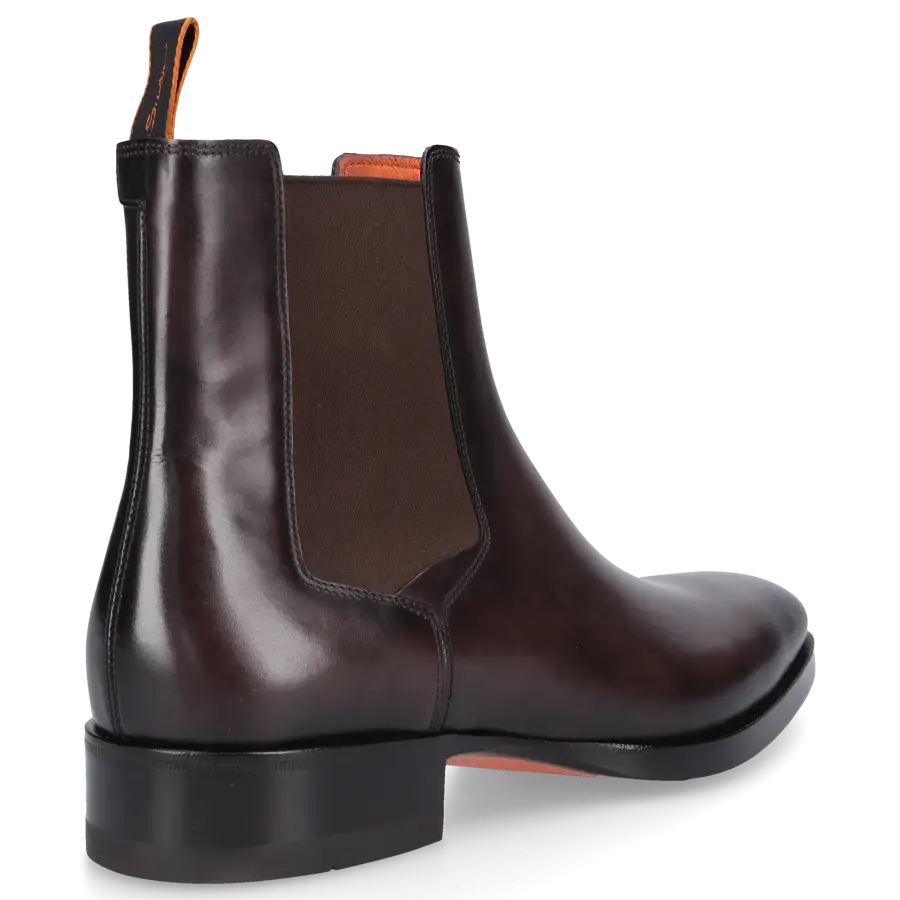 Santoni - Chelsea Boots 16755 Kalbsleder - braun