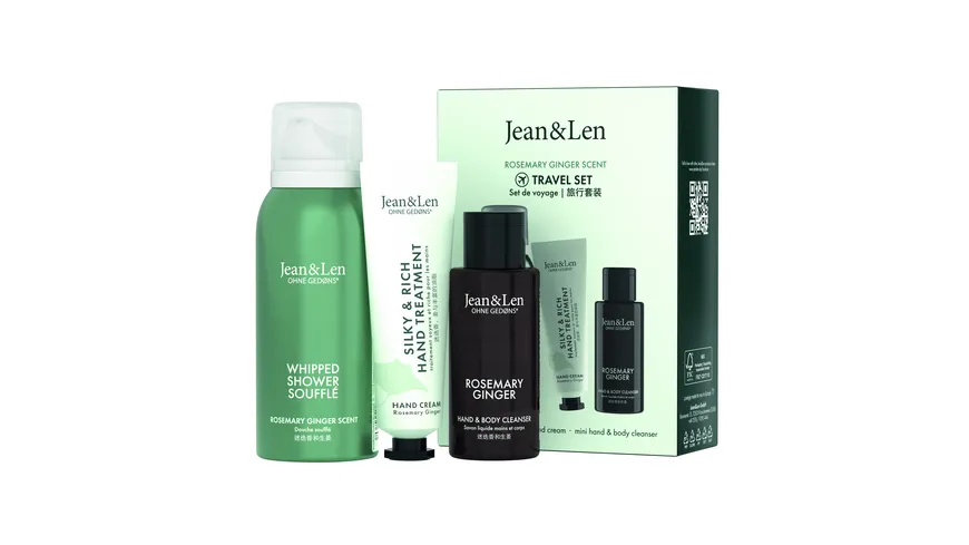 Jean&Len Travel Set Rosemary/Ginger Geschenkpackung