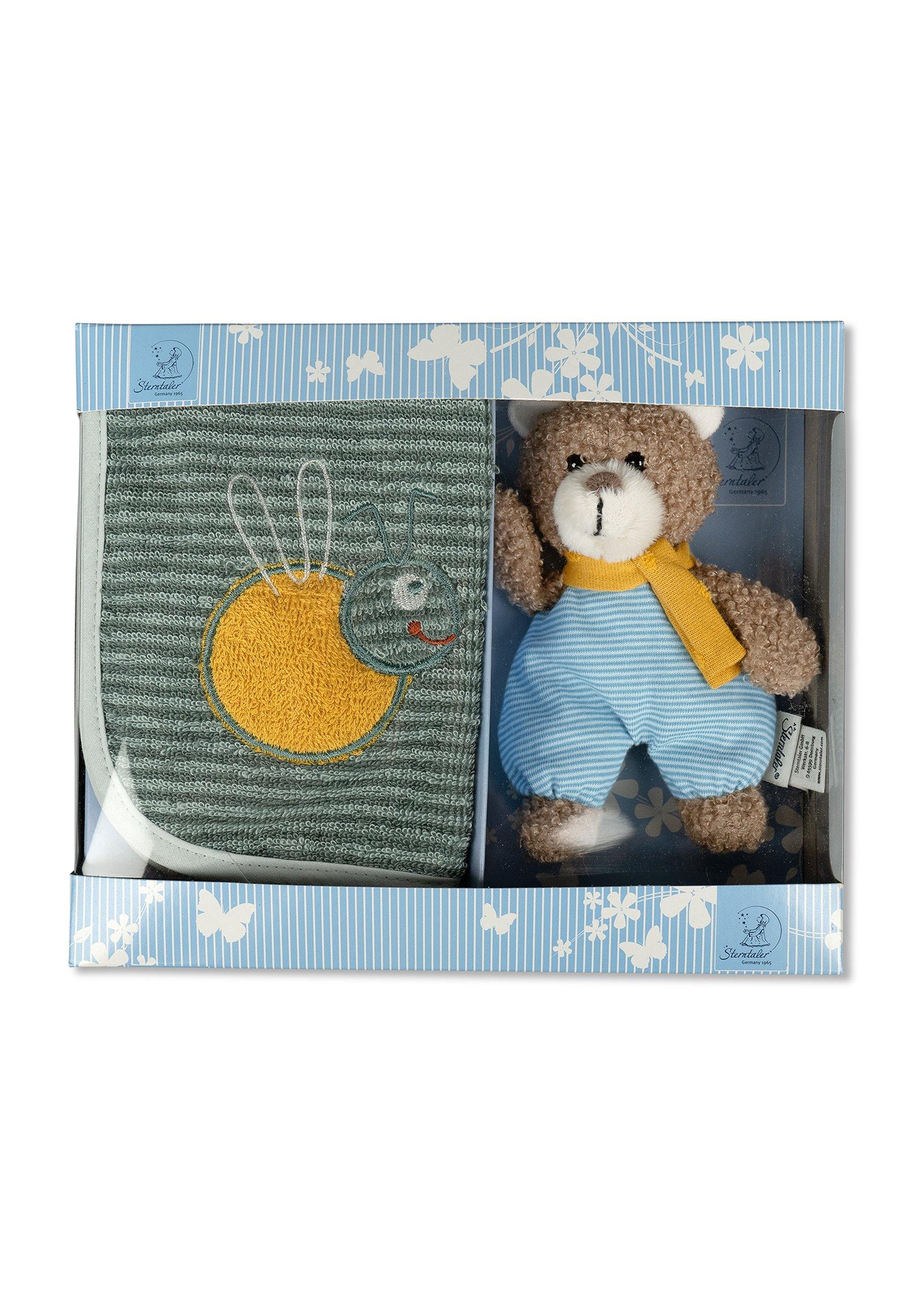 Geschenk-Set Bär Ben in Grün, Braun und Blau