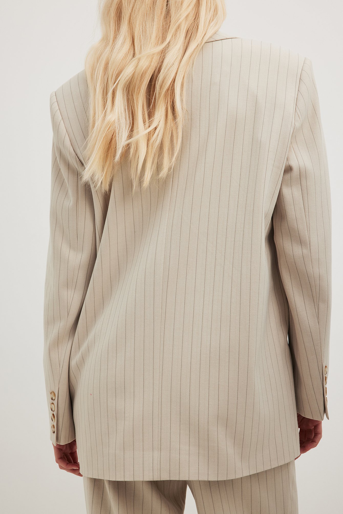 Gestreifter Oversize-Blazer