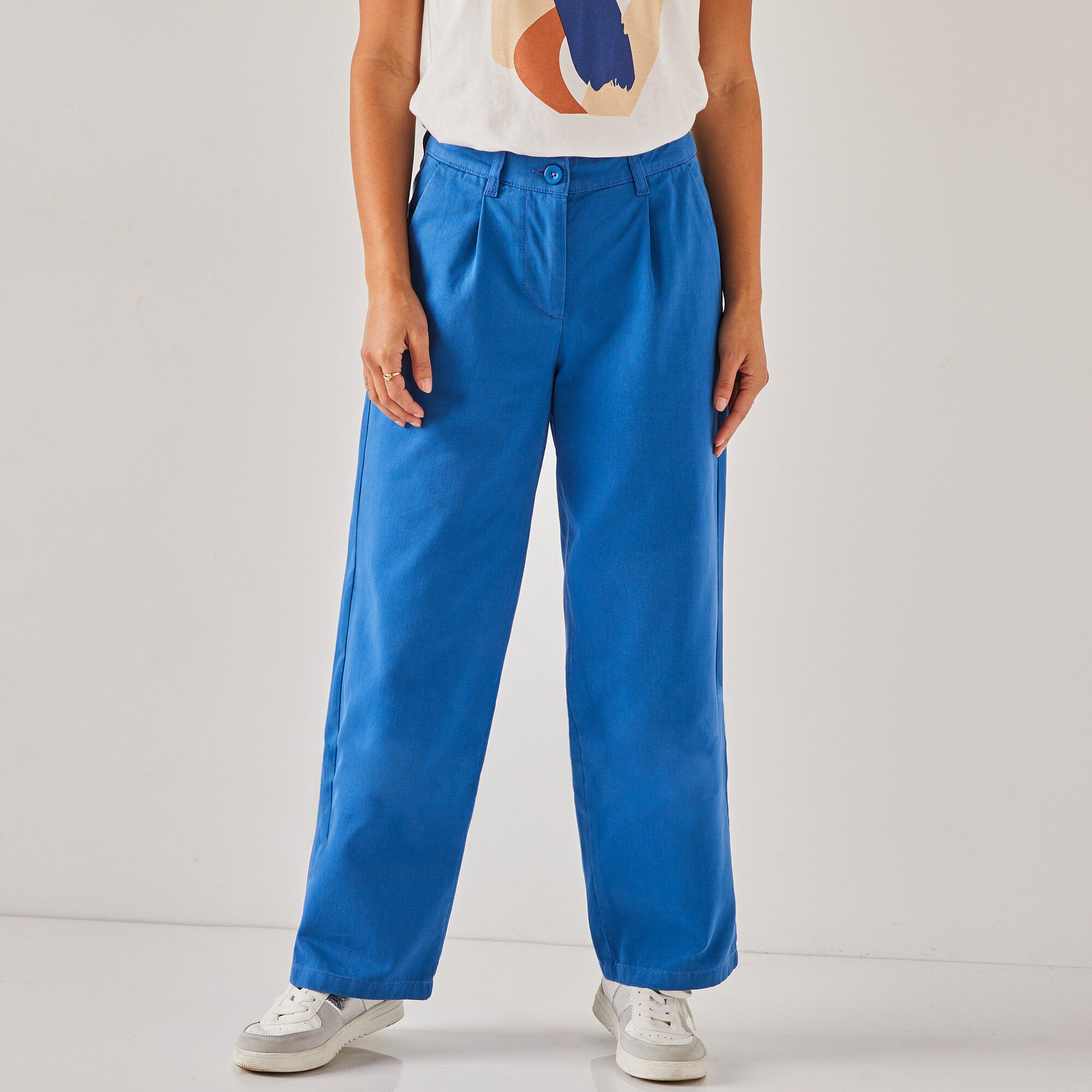 Pantalon droit large, spéciale petites