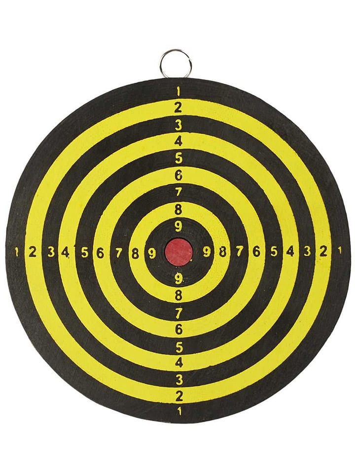 The Concept Factory 2er-Set: Dartspiele in Gelb/ Schwarz - Ø 15 cm günstig kaufen onesize