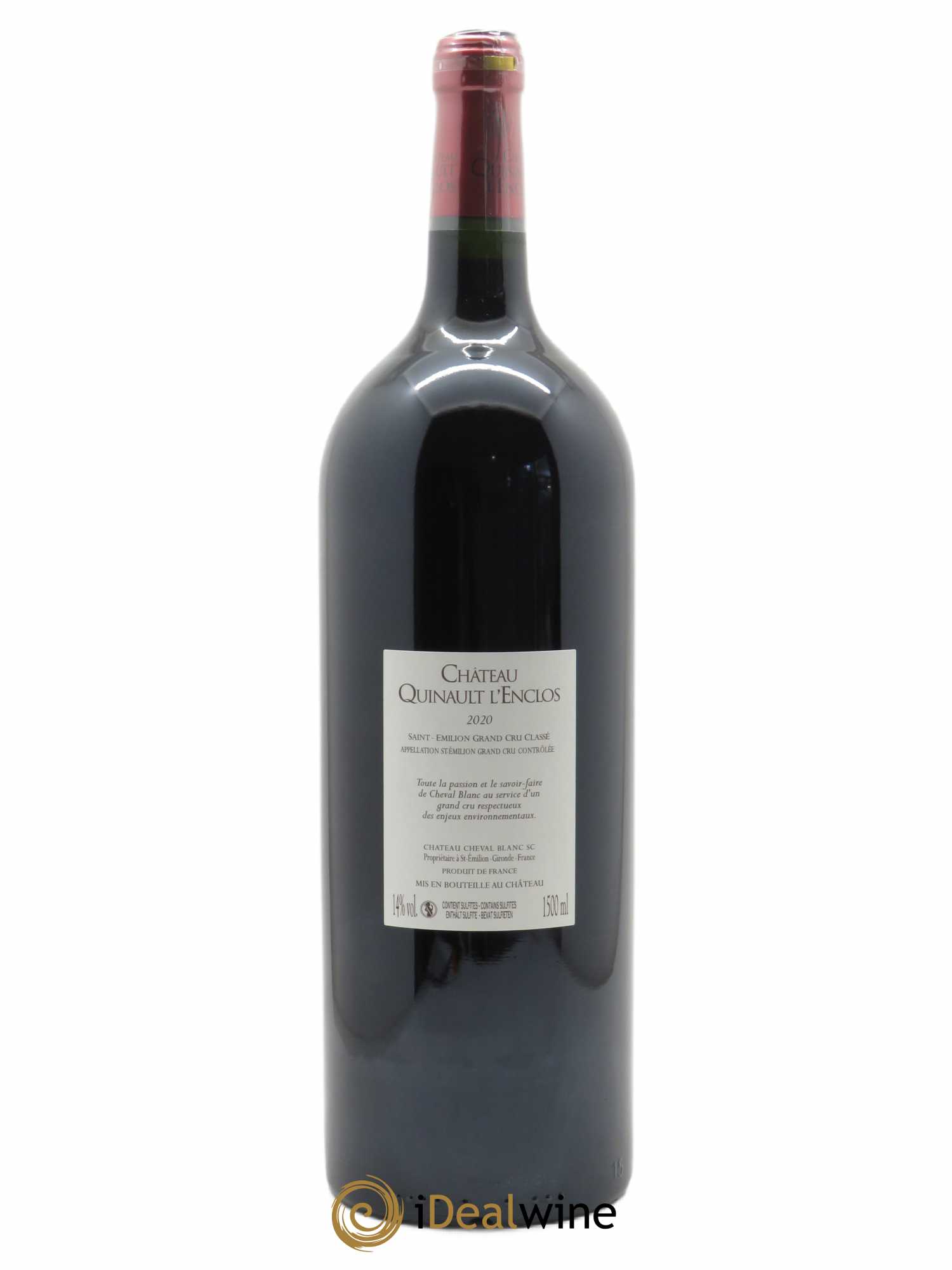 Château Quinault L'Enclos (CBO à partir de 3 bts) 2020 - Lot de 1 Magnum