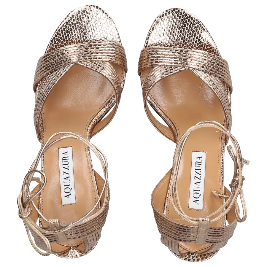 Aquazzura - Sandalen ARI SANDAL 85 Kalbsleder - gold