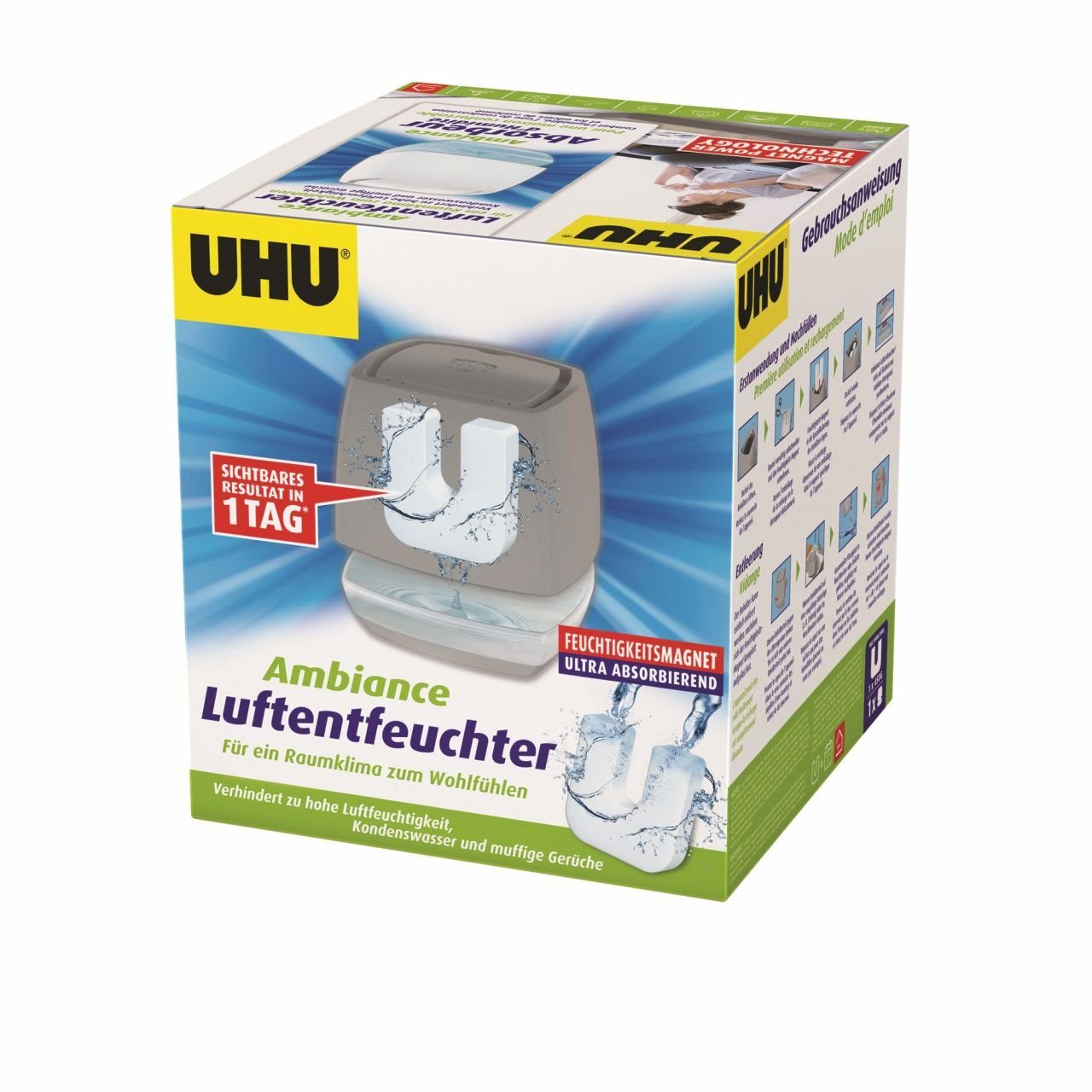 UHU Luftentfeuchter UHU Luftentfeuchter Ambiance anthrazit, 450 g