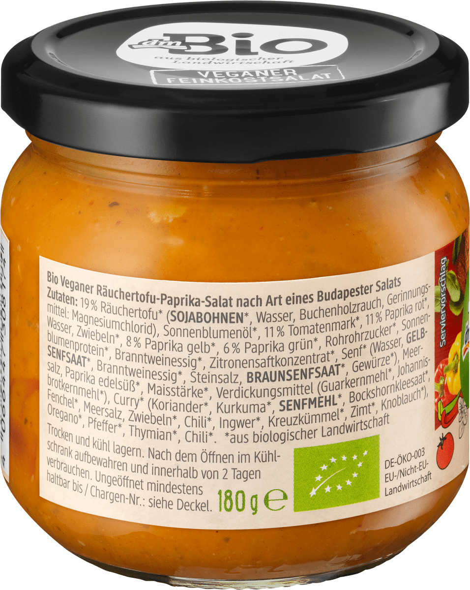 Feinkostsalat wie Budapester Salat mit Räuchertofu, vegan, 180 g